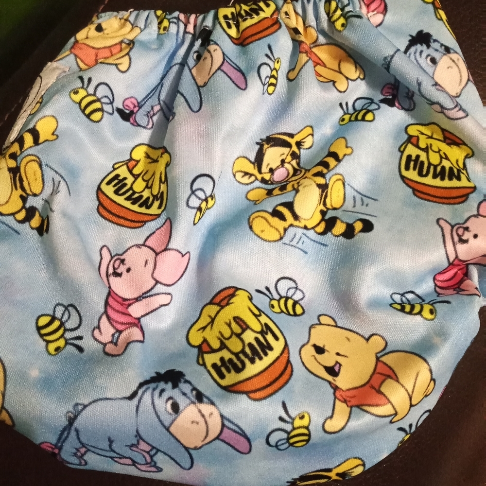 Pooh double gusset diaper